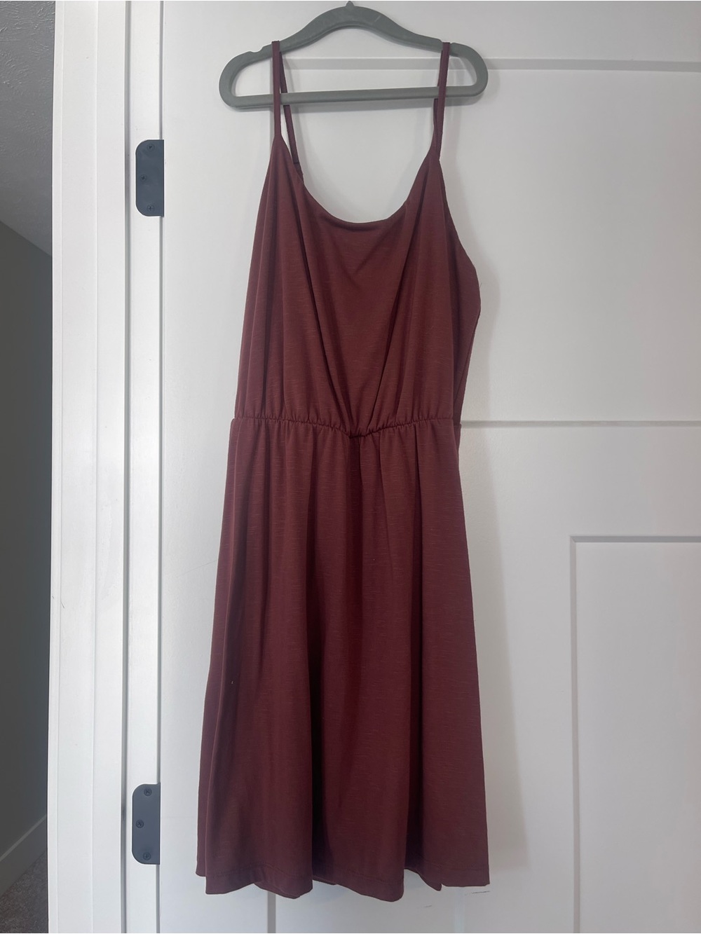 Casual Sleeveless Rust Brown Midi Dress size XS